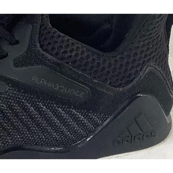 Adidas Men's Alphabounce Beyond Core Black White Running Shoes Lace up Size 7.5 - Picture 6 of 8